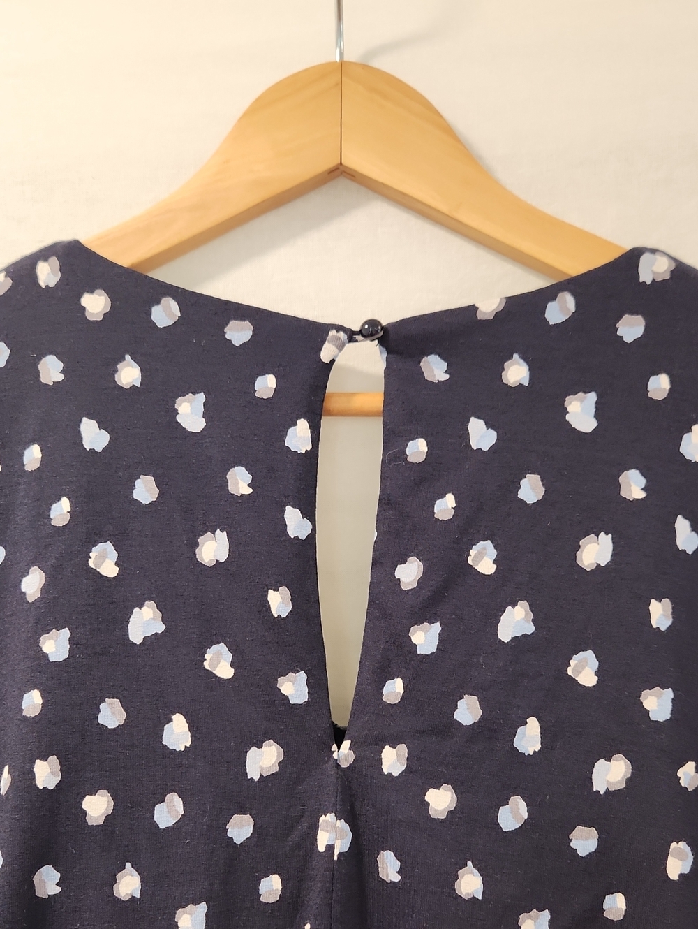 Phase Eight UK Laila Spot Print Navy Wide Leg Jumpsuit Size 10 - Picture 10 of 15